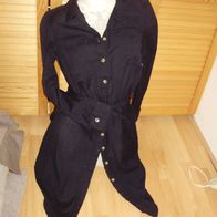 JDY Kleid Hemdblusenkleid dblau 36 100% BW wie neu