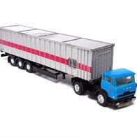 DAF 1900 ´70, Container-Sz., blau, Kleinserie, Ep4, Hoontje / Herpa, Spur N