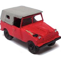 IFA P3 ´62, Kübelwagen zu, rot-grau, Feuerwehr, Kleinserie, Ep3, Permo, Spur N