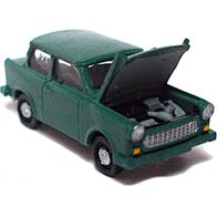 IFA Trabant 601 ´80, Lim., Panne, grün, 3D-Druck-Kleinserie, Ep4, panzer-shop, Spur N