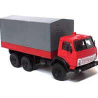 KamAZ 4320 ´76, Pritsche / Plane, rot-grau, Kleinserie, Ep4, RK-Modelle, Spur N