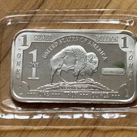 1 Unze Silberbarren "BÜFFEL" BISON Buffalo USA