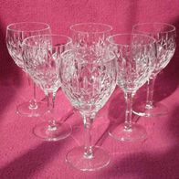 NEU Original DDR Bleikristall Likörgläser 6 St. Sherrygläser Gläser Portwein Vin