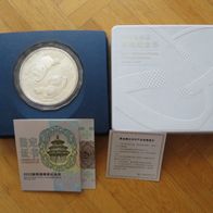 China 50 YUAN 150g Panda 2022 SILBER Polierte PLATTE in OVP