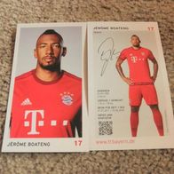Jerome Boateng -- Bayern München -- 2015/16 -- Autogrammkarte aus Privatsammlung -al-