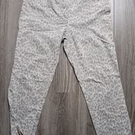 Hose Jeans Gerry Weber Leomuster Gr. 40/42 grau * *