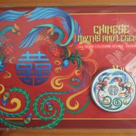 1 oz 2025 Silber Chinese Myths & Legends - Double Phoenix - Vivid Color
