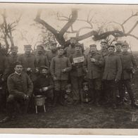 Altes Photo 22 Reserve-Division AISNE Soissons als Feldpost gelaufen 3.3.1915