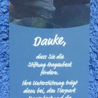 Hagenbeck Lesezeichen Walross 6x21 cm Glanzpapier Zoo Tierpark