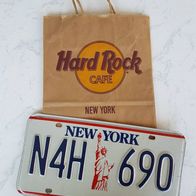 Original-Autokennzeichen USA/ New York 2008.