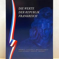 Sammelmappe "Die Werte der Republik Frankreich" ohne Münzen