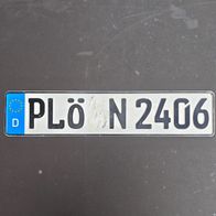 Nummernschild / Autokennzeichen PLÖ-N