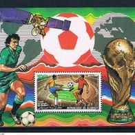 02) Dschibuti 1986 Fußball Block 123 postfrisch