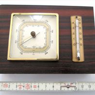 schöne alte Wetterstation ca. 60er J. * Barometer & Thermometer