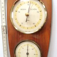 schöne alte Wetterstation ca. 70er J. * Fischer Barometer & Thermometer