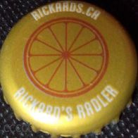 Rickards Radler Brauerei Bier Kronkorken Kronenkorken aus Kanada 2016