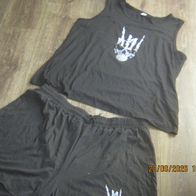 He Anzug Hellween Top und kurze Hose größe 4xl in schwarz