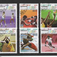 05) Kap Verde 1980 Olympia Mi. Nr. 407-12 kpl. Satz gestempelt