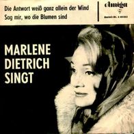 Marlene Dietrich-Die Antwort Weiß Ganz Allein Der Wind/ Sag Mir, Wo Die Blumen Sind
