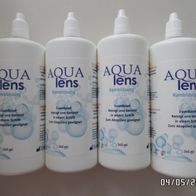 4x 360ml AQUA lens Kombilösung für weiche Kontaktlinsen