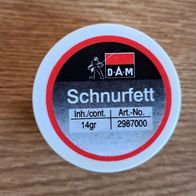 Neu! Schnurfett DAM Inhalt 14g Angelschnur Schnur Fliegenschnur