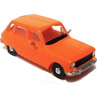 Renault R6 ´68 - ´86, orange, 3D-Druck, Ep4, Mundo Camion, Spur N