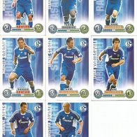 8 Match Attax Cards - Schalke 04 - TOPPS 08/09
