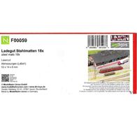 Ladegut, 18x Stahlmatten, Modellbahn Union, F00059, Ep3, Spur N