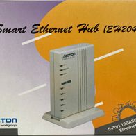 5-port 10BASE-T Smart Ethernet Hub Accton EH2045S mit OVP, Netzteil und Dokumentation