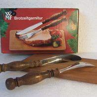 WMF Cromargan Brotzeitgarnitur - " Burgund "