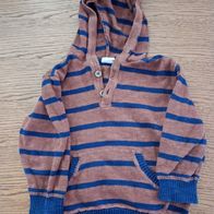 Pullover braun-blau gestreift 80 HM