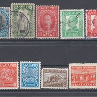 Briefmarken Bulgarien 1901 - 1948 16 Marken