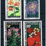 12) Kamerun 1970 Blumen Mi. Nr. 606-09 kpl. Satz postfrisch