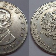 Polen 20 Zloty 1975 " Marceli Nowotko" ## Le1