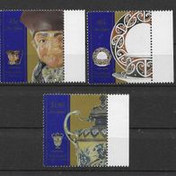 009) Neuseeland Porzellan Mi. Nr. ? 3 Werte postfrisch
