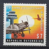 Österreich Mi. Nr. 2312 Zivilluftfahrt in Klagenfurt * * <