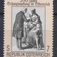 Österreich Mi. Nr. 2332 - 200 Jahre Schutzimpfung * * <