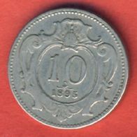 Österreich 10 Heller 1895