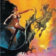 Telefonkarte - K 123 von 1993 , Fantasy , Künstler Boris Vallejo , leer
