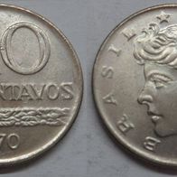 Brasilien 10 Centavos 1970 ## Kof8