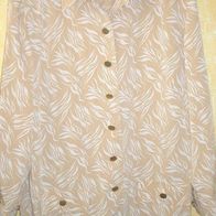 Bluse beige gemustert