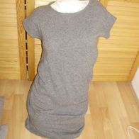 bennetton Strick Kleid grau hell S Wolle Angora