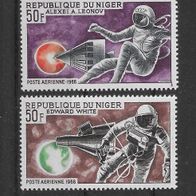20) Niger 1966 Raumfahrt Mi. Nr. 118/19 kpl. Satz postfrisch