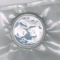 30 Gramm China Panda 2021, in Kapsel