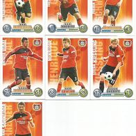 7 Match Attax Cards - Bayer Leverkusen - TOPPS 08/09