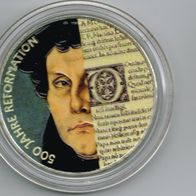 20 Euro Reformation, farbig 925er Silber Feingewicht 16,65 g