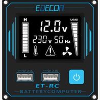 ET-RC Fernbedienung FÜR EDECOA 12V/24V Wechselrichter mit ET-RC Stecker, neu