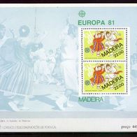 Portugal - Madeira Mi. Nr. Block 2 (Nr.70) Europa CEPT : Folklore * * <