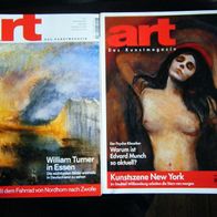 Art"-Kunstmagazin 2001, 1-12 komplett in sehr gutem Zustand
