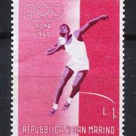 San Marino Mi. Nr. 645 Olympische Sommerspiele Rom 1960 * * <